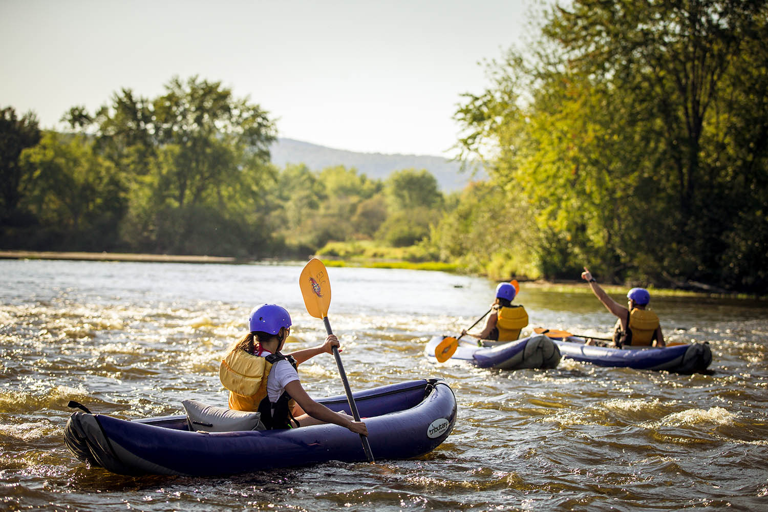 People Kayaking